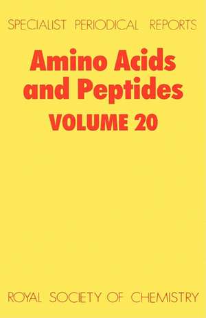 Amino Acids and Peptides: Volume 20 de J. H. Jones