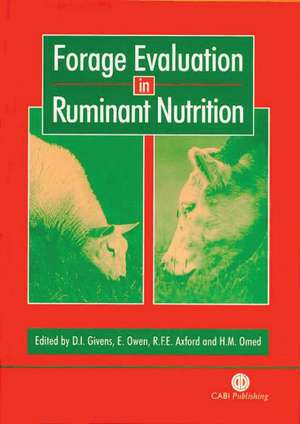 Forage Evaluation in Ruminant Nutrition de D Givens