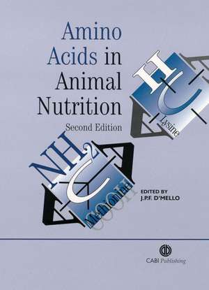 Amino Acids in Animal Nutrition de J P F D`mello