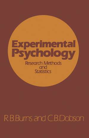 Experimental Psychology: Research Methods and Statistics de R.B. Burns