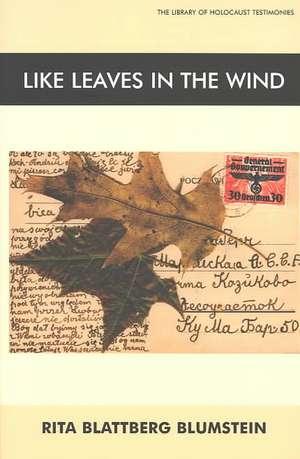 Like Leaves in the Wind de Rita Blattberg Blumstein