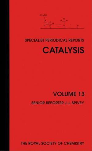 Catalysis: Volume 13 de Royal Society of Chemistry