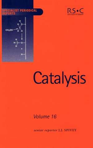 Catalysis: Volume 16 de Royal Society of Chemistry