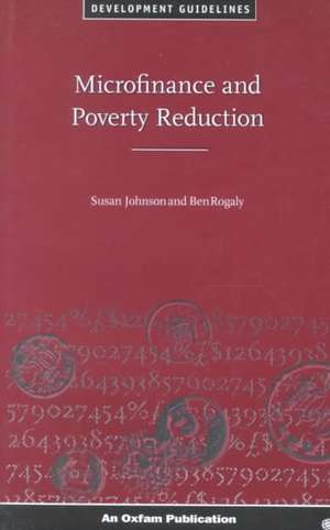 Microfinance and Poverty Reduction de Susan Johnson