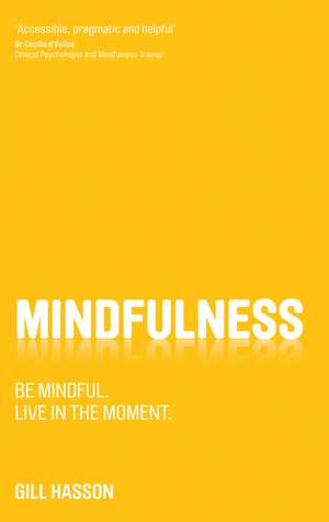 Mindfulness – Be mindful. Live in the moment. de G Hasson