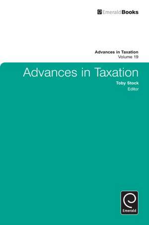 Advances in Taxation de Toby Stock