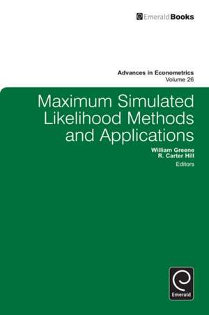 Maximum Simulated Likelihood Methods and Applications de William Greene