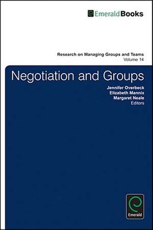 Negotiation in Groups de Jennifer Overbeck