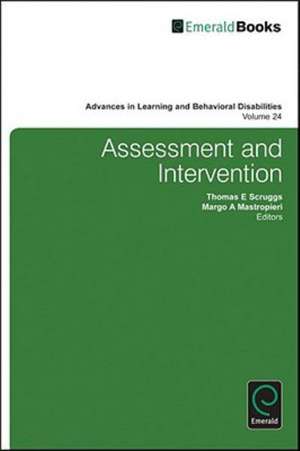 Assessment and Intervention de Thomas E. Scruggs