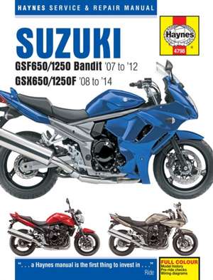 Suzuki GSF650/1250 Bandit & GSX650/1250F (07–14) Haynes Repair Manual de Phil Mather