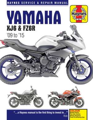 Yamaha XJ6 & FZ6R (2009–2015) Haynes Repair Manual de Matthew Coombs