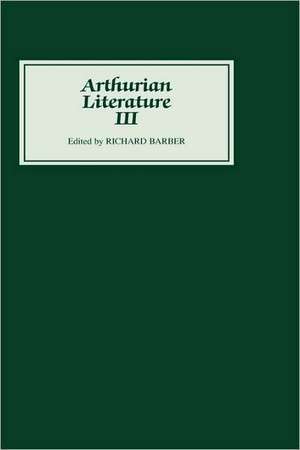 Arthurian Literature III de Richard Barber