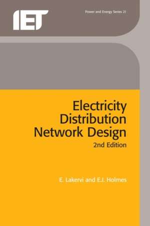 Electricity Distribution Network Design de E. Lakervi