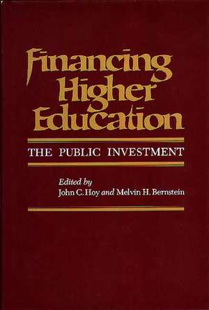 Financing Higher Education: The Public Investment de Unknown