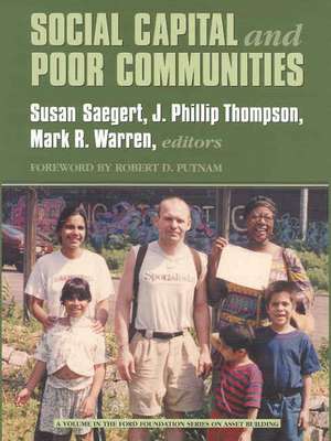 Social Capital and Poor Communities de Susan Saegert