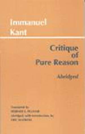 Critique of Pure Reason, Abridged de Immanuel Kant