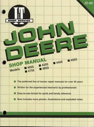 John Deere Model 4055–4955 Tractor Service Repair Manual de Haynes