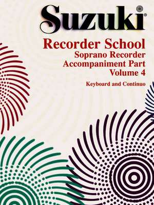 Suzuki Recorder School (Soprano Recorder), Vol 4: Acc. de Alfred Publishing