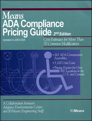 Means ADA Compliance Pricing Guide de Rsmeans