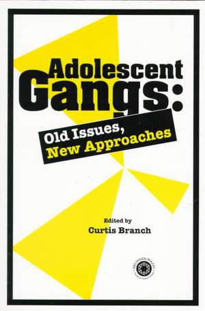 Adolescent Gangs: Old Issues, New Approaches de Curtis Branch