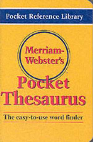 Merriam-Webster's Pocket Thesaurus de Merriam-Webster