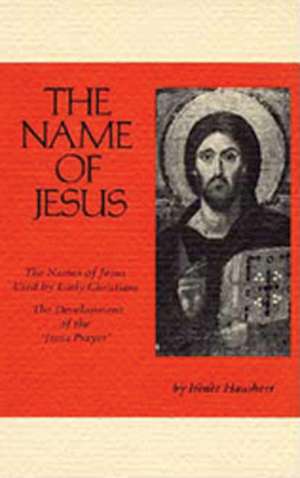 The Name of Jesus de Irenee Hausherr