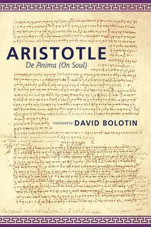 de Anima de Aristotle