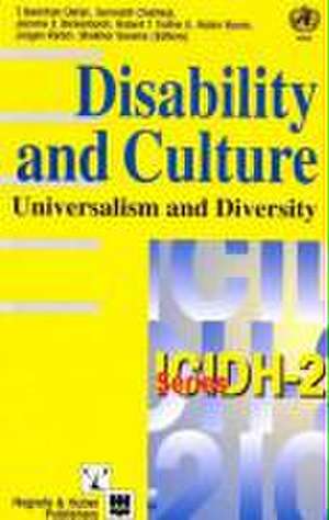 Disability and Culture de Bedirhan T Üstün