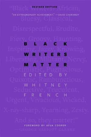 Black Writers Matter de Whitney French