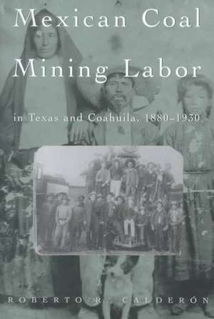 Mexican Coal Mining Labor in Texas and Coahuila, 1880-1930 de Roberto R. Calderon