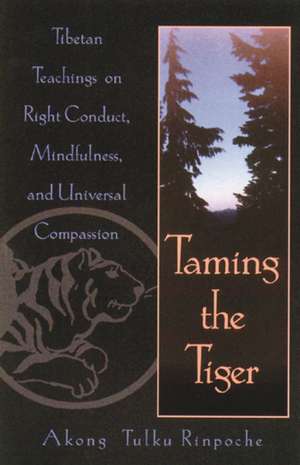 Taming the Tiger: Tibetan Teachings on Right Conduct, Mindfulness, and Universal Compassion de Akong Tulku Rinpoche