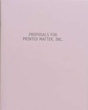 Proposals for Printed Matter de Liverside