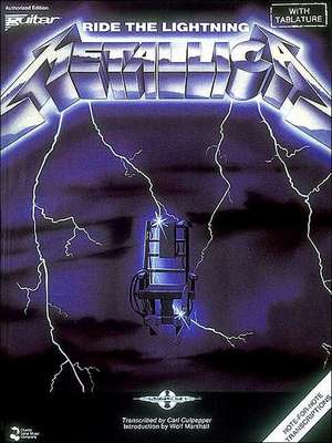 Metallica - Ride the Lightning: Guitar/Vocal/Tablature de Jeff Jacobson