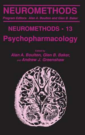 Psychopharmacology de Alan A. Boulton