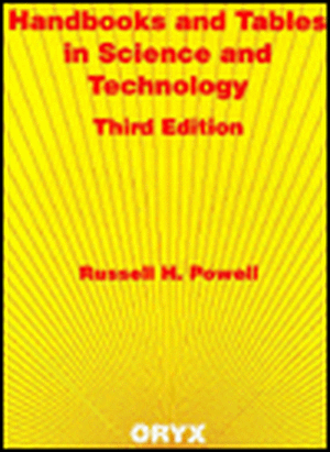 Handbooks and Tables in Science and Technology de Russell Powell