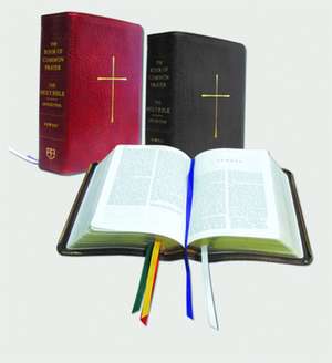 The Book of Common Prayer and the Holy Bible New Revised Standard Version: Red Bonded Leather de Church Publishing