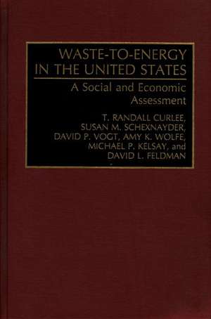 Waste-To-Energy in the United States: A Social and Economic Assessment