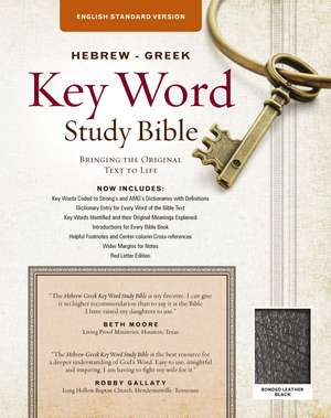 The Hebrew-Greek Key Word Study Bible: ESV Edition, Black Bonded Leather de Dr. Spiros Zodhiates