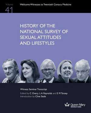 History of the National Survey of Sexual Attitudes and Lifestyles de C. Overy