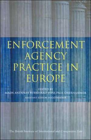 Enforcement Agency Practice in Europe de Mads Andenas