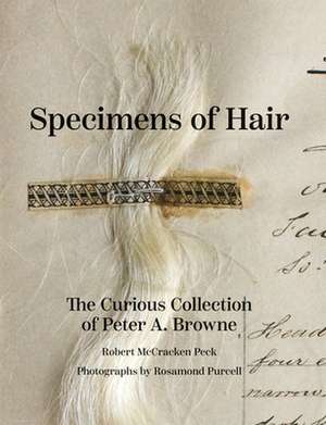 Specimens of Hair de Mr. Robert McCracken Peck