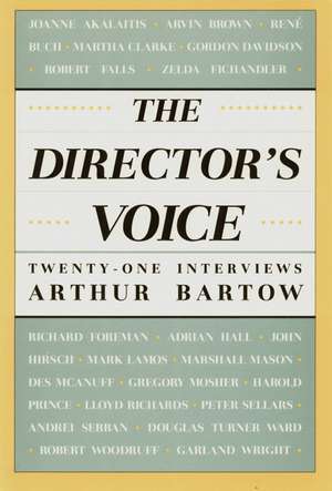 The Director's Voice de Arthur Barlow