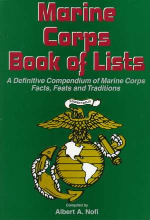 Marine Corps Book Of Lists: A Definitive Compendium of Marine Corps Facts, Feats, and Traditions de Albert A. Nofi