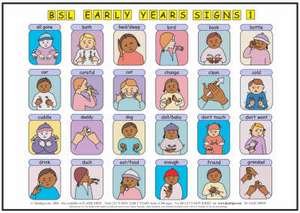 Smith, C: Let's Sign BSL Early Years & Baby Signs: Poster/Ma de Cath Smith