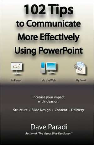 102 Tips to Communicate More Effectively Using PowerPoint de Dave Paradi