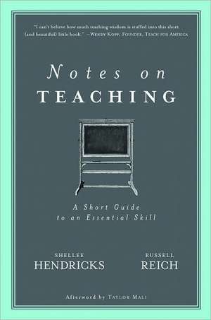 Notes on Teaching de Shellee Hendricks