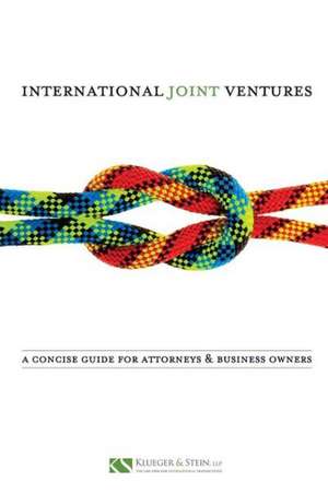 International Joint Ventures: A Concise Guide for Attorneys and Business Owners de Robert F. Klueger