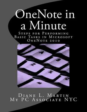 Onenote in a Minute de Diane L. Martin