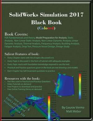 SolidWorks Simulation 2017 Black Book (Colored) de Gaurav Verma