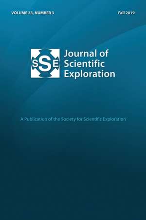 Journal of Scientific Exploration 33 de Society for Scientific Exploration